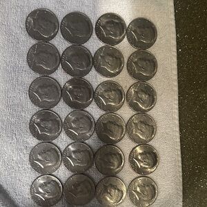 Kennedy half dollars 1776-1976 bicentennial half’s.